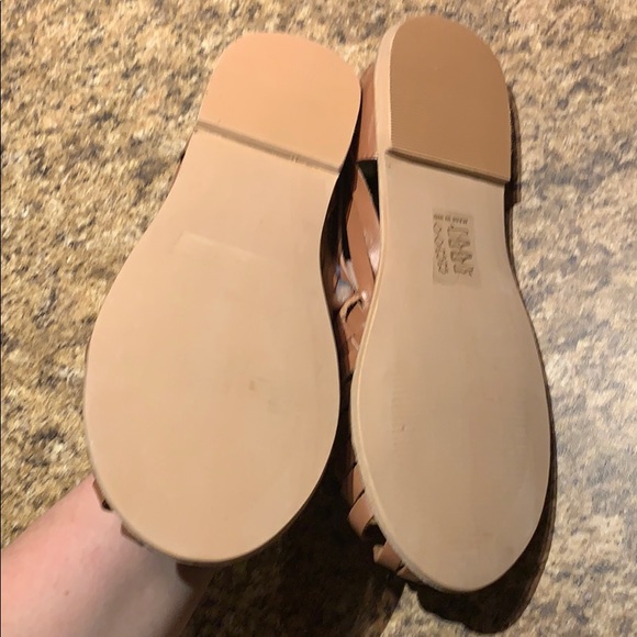 Nasty Gal Brown Leather Leather Sandals - Picture 4 of 5